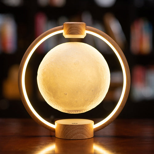 Lampe Lune – variante bois grain lune